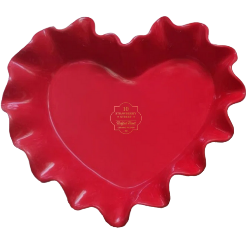 10 Strawberry Street Scalloped Heart Pie Dish Wayfair