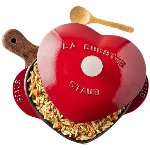 Staub® Enamel Cast Iron Heart Dutch Oven - 1.75 qt