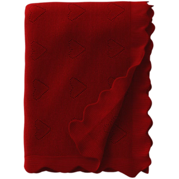 Target Heart Knit Throw with Scalloped Trim - Threshold
