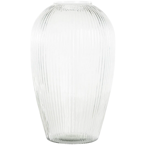 Perry Glass Short Round Ribbed Vase AllModern