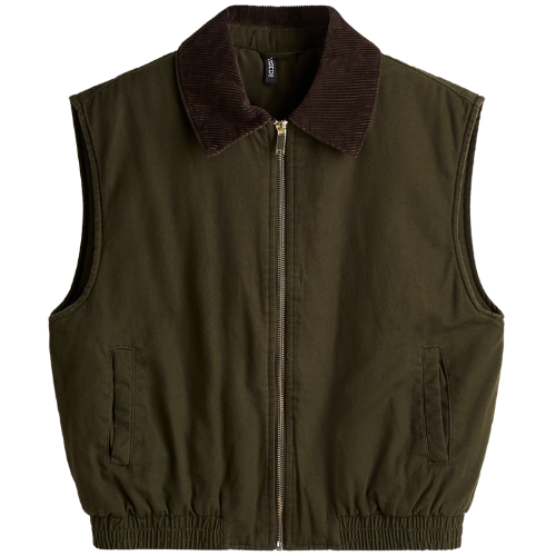 H&M Vest with Corduroy Collar