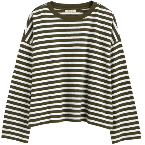 Madewell Easy Crewneck Long-Sleeve Tee