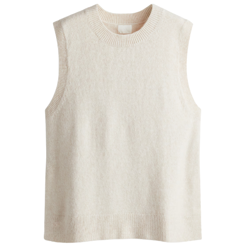 H&M sweater vest cream