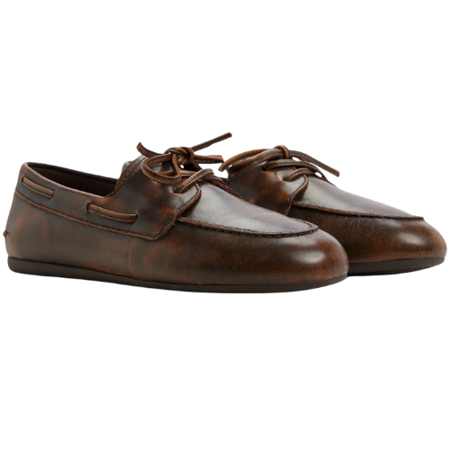 Sperry x Aritzia Slim Boat Shoe leather