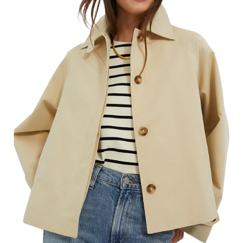 Tuckernuck (US) Khaki Drew Short Trench Coat