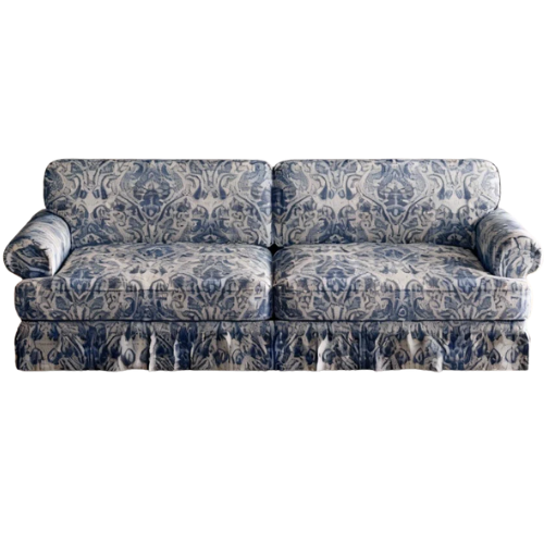 Wayfair 3 Seater cloud couch blue oxford fabric