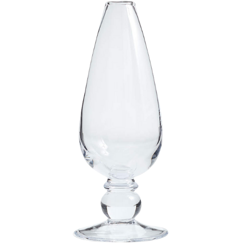 Crate & Barrel Ophelia Tall Clear Glass Bud Vase