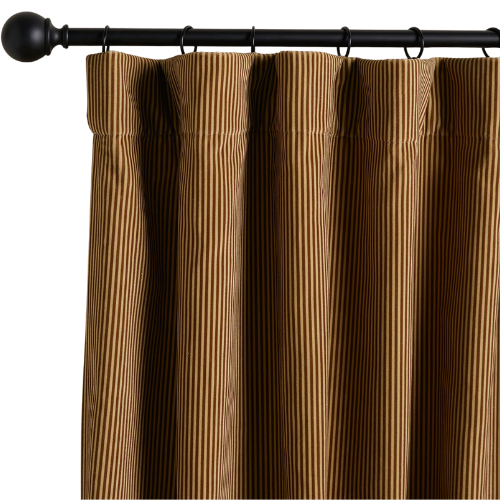 Lulu and Georgia Striped Velvet Curtain Panel