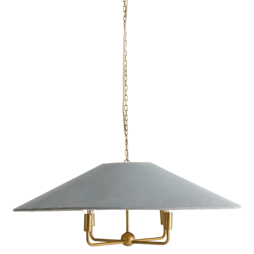 Anthropologie (US) Lulu Velvet Empire Shade Chandelier