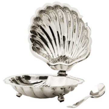 McGee & Co. (US) Clam Shell Serving Dish with Spoon