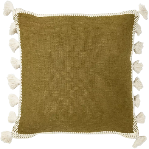 Target Woven Frame Square Throw Pillow with Side Tassels - Threshold
