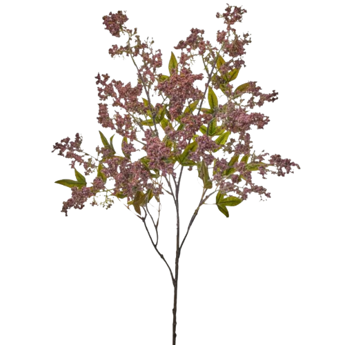 Dusty Mauve Fake Wild Plum Berry Branch – 43″