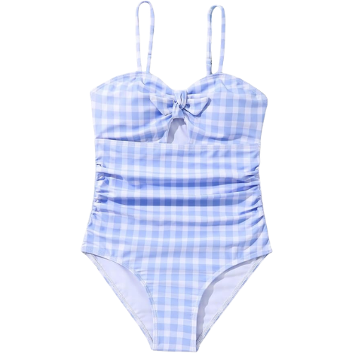 girls gingham one piece swimsuit amazon