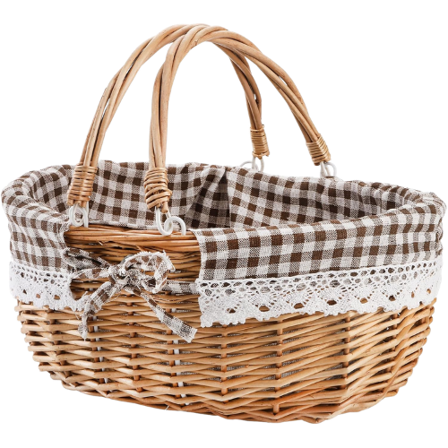 Amazon Gingham Easter Picnic Basket