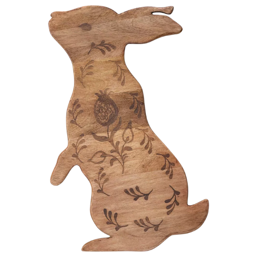 Target Large Easter Figural Bunny Serving Board Brown - Threshold