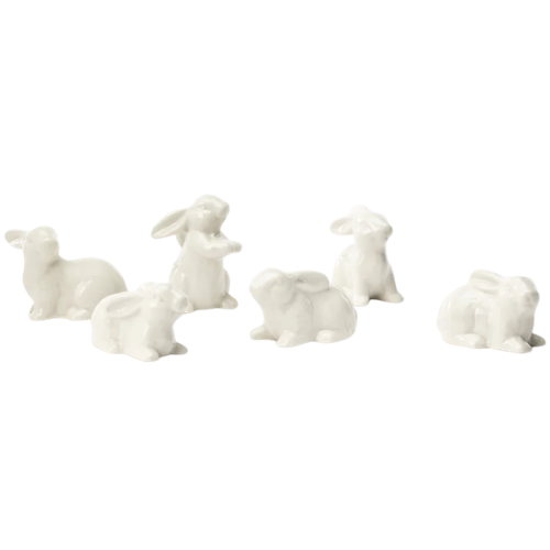 McGee & Co. (US) Petite Ceramic Bunnies (Set of 6)