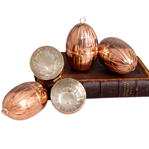 Anthropologie (US) Coppermill Kitchen Vintage Inspired Fluted Egg Ornament Set