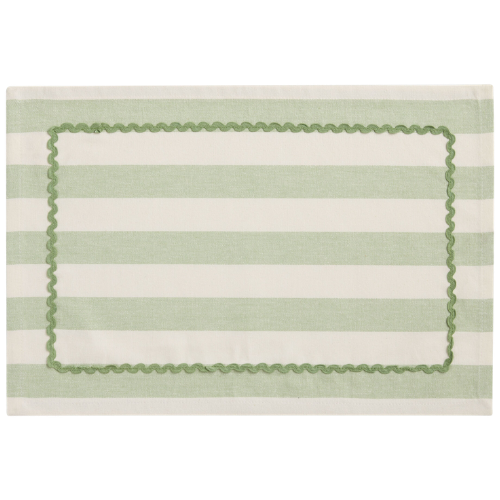 World Market Cotton Stripe Rickrack Placemat