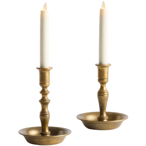 Pottery Barn (US) Chris Loves Julia Brass Candlestick With Bowl