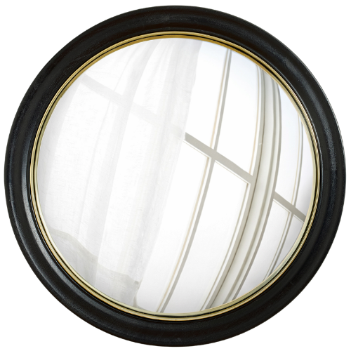 Pottery Barn (US) Chris Loves Julia Convex Mirror with Brass Frame