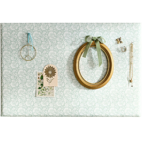 Pottery Barn Teen Chris Loves Julia No Nails Pinboard - Green Block Print