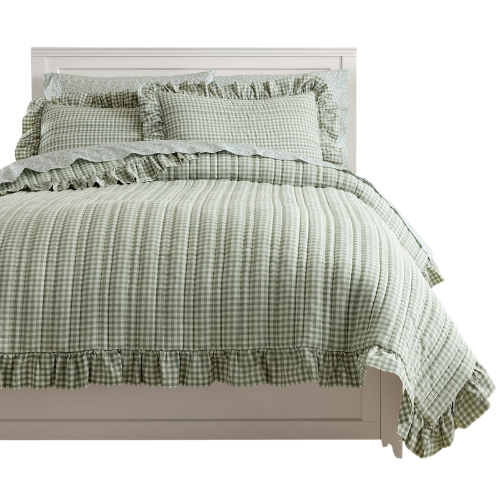 Chris Loves Julia Cabin Gingham Quilt Pottery Barn Teen