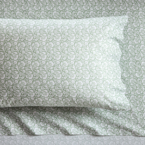 Pottery Barn Teen Chris Loves Julia Evelyn Block Print Sheet Set