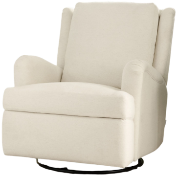 Chris Loves Julia Roll-Arm Swivel Glider Recliner Pottery Barn
