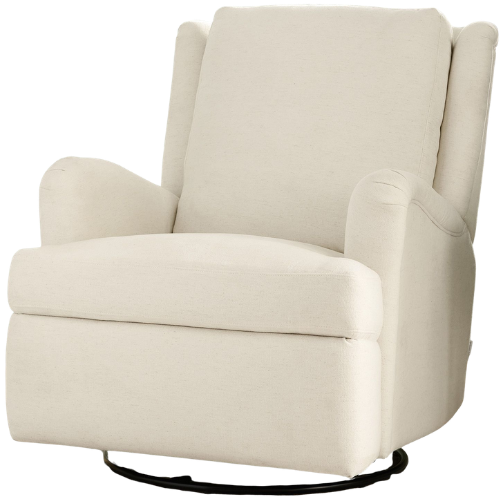 Chris Loves Julia Roll-Arm Swivel Glider Recliner Pottery Barn