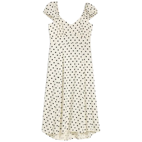 Short-Sleeve Fit & Flare Midi Dress