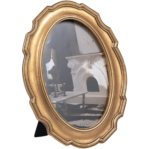 Boho Resin Glass Picture Frame with Metallic Gold Finish Wayfair