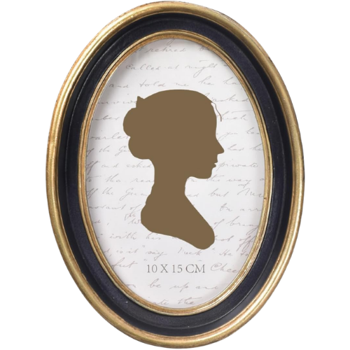 Black and Gold Oval Photo Frame Amazon