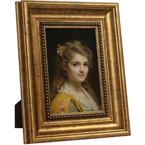 Amazon Beaded Gold Photo Frame