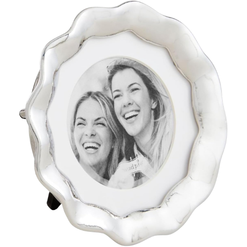 Amazon Mud Pie Wavy Silver Photo Frame
