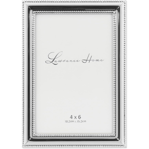 Amazon Beaded Silver Photo Frame