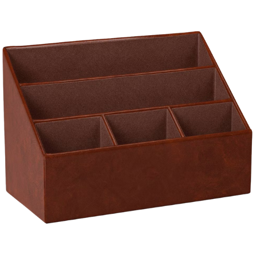 Target Faux Leather 5 Slot Desktop Organizer - Threshold