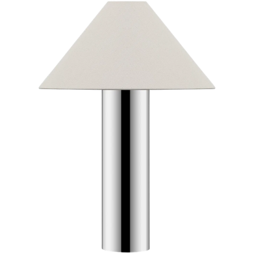 Cheri 20.5 Inch Chrome/White Metal Table Lamp