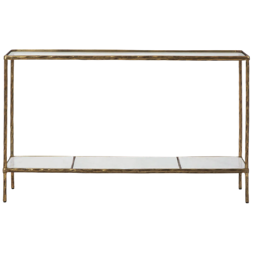 Hanriette 52” Glass Top Console Table