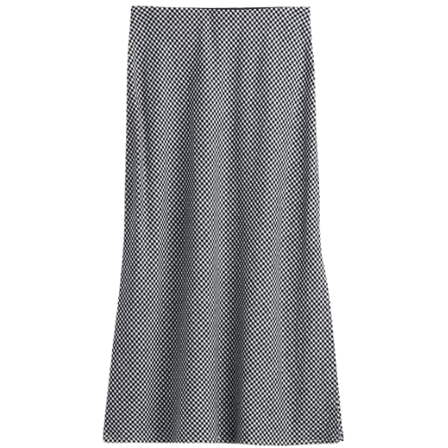 Gap (US) Linen-Blend Maxi Slip Skirt gingham
