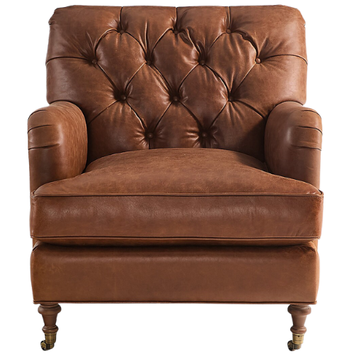 Maggie Leather Chair tufted armchair