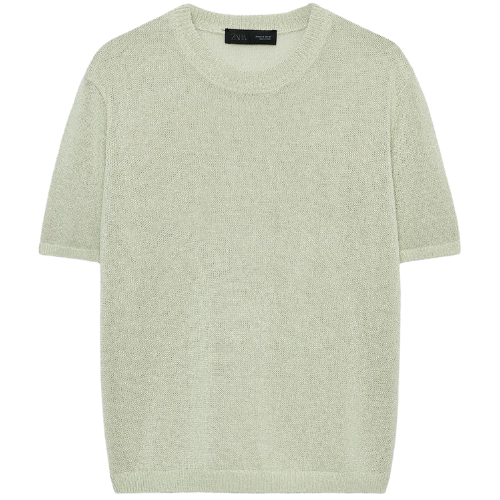 Zara Short Sleeve Knit Top