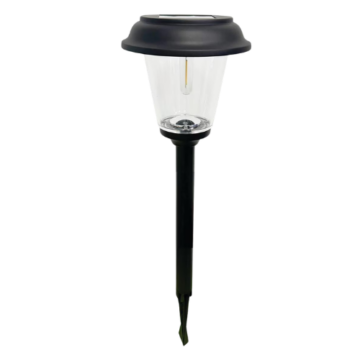 Better Homes & Gardens Elijah Solar Powered Black Landscape Filament LED Pathway Light