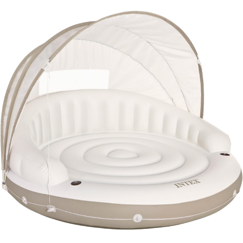 Canopy Island Inflatable Pool Float