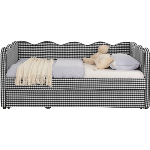 Black Gingham Daybed with Trundle Wayfair