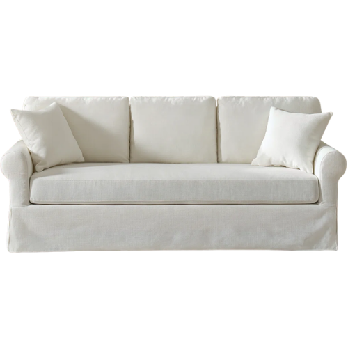 Wayfair Traditional Roll Arm Slipcovered Sofa