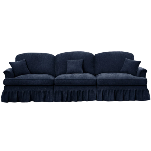 Sofa With Flared Arms, Removable Pleated Skirt Wayfair
