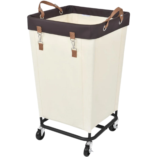 Canvas Laundry Hamper With Wheels