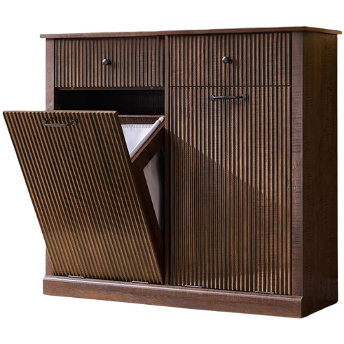 Modern Tilt-out Dual Laundry Hamper Cabinet wayfair