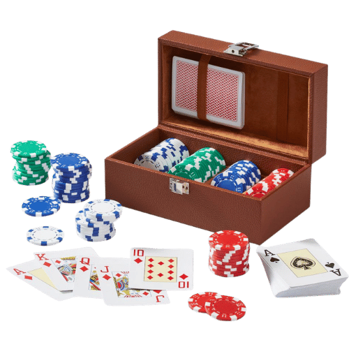 Mark & Graham Leather Poker Set