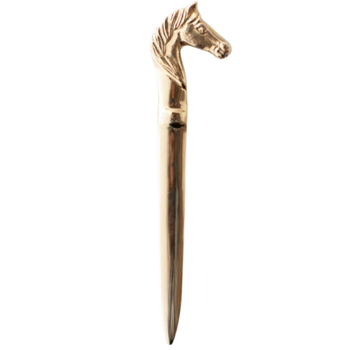 Polished Brass Horse Head Letter Opener Etsy